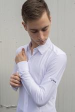 襟付きロングシャツ