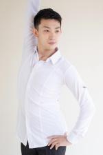 襟付きロングシャツ