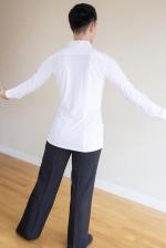 襟付きロングシャツ