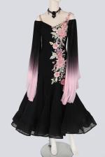 黒×ピンク 薔薇モチーフＳＤ  Mサイズ